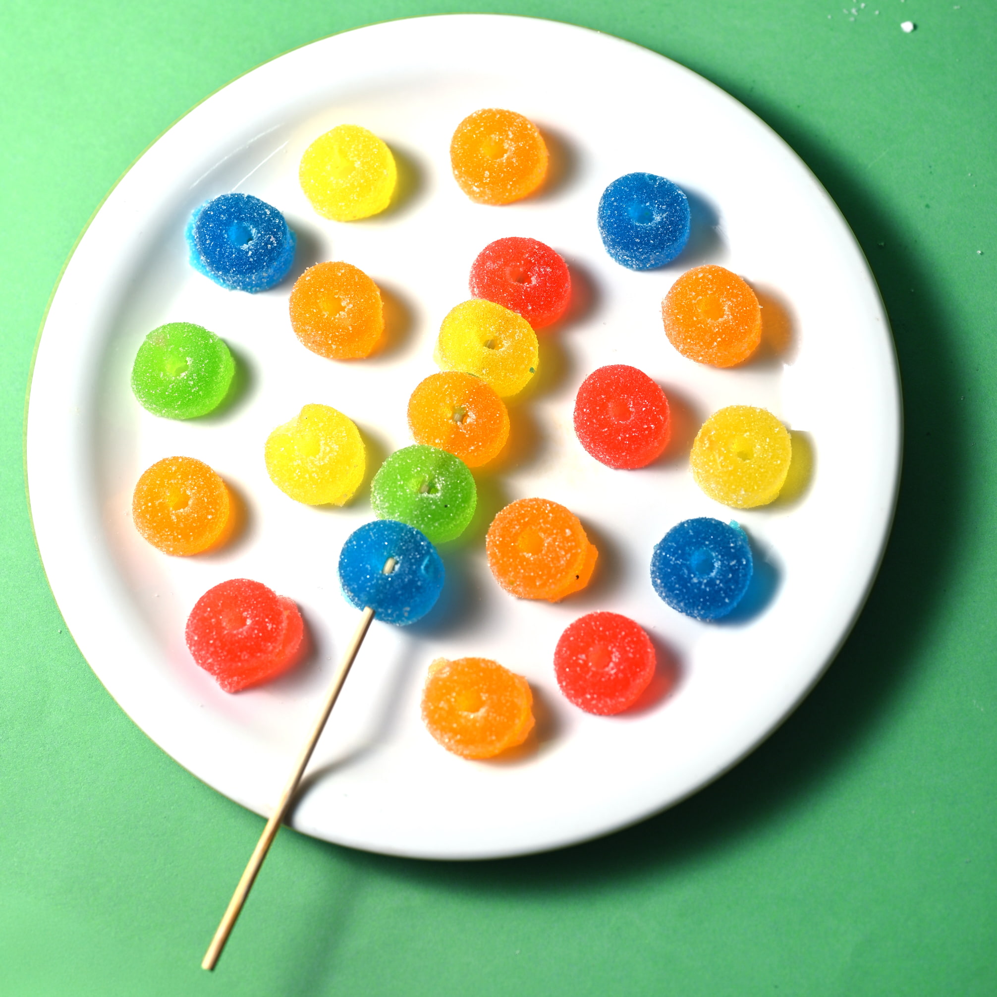Donut shaped candies