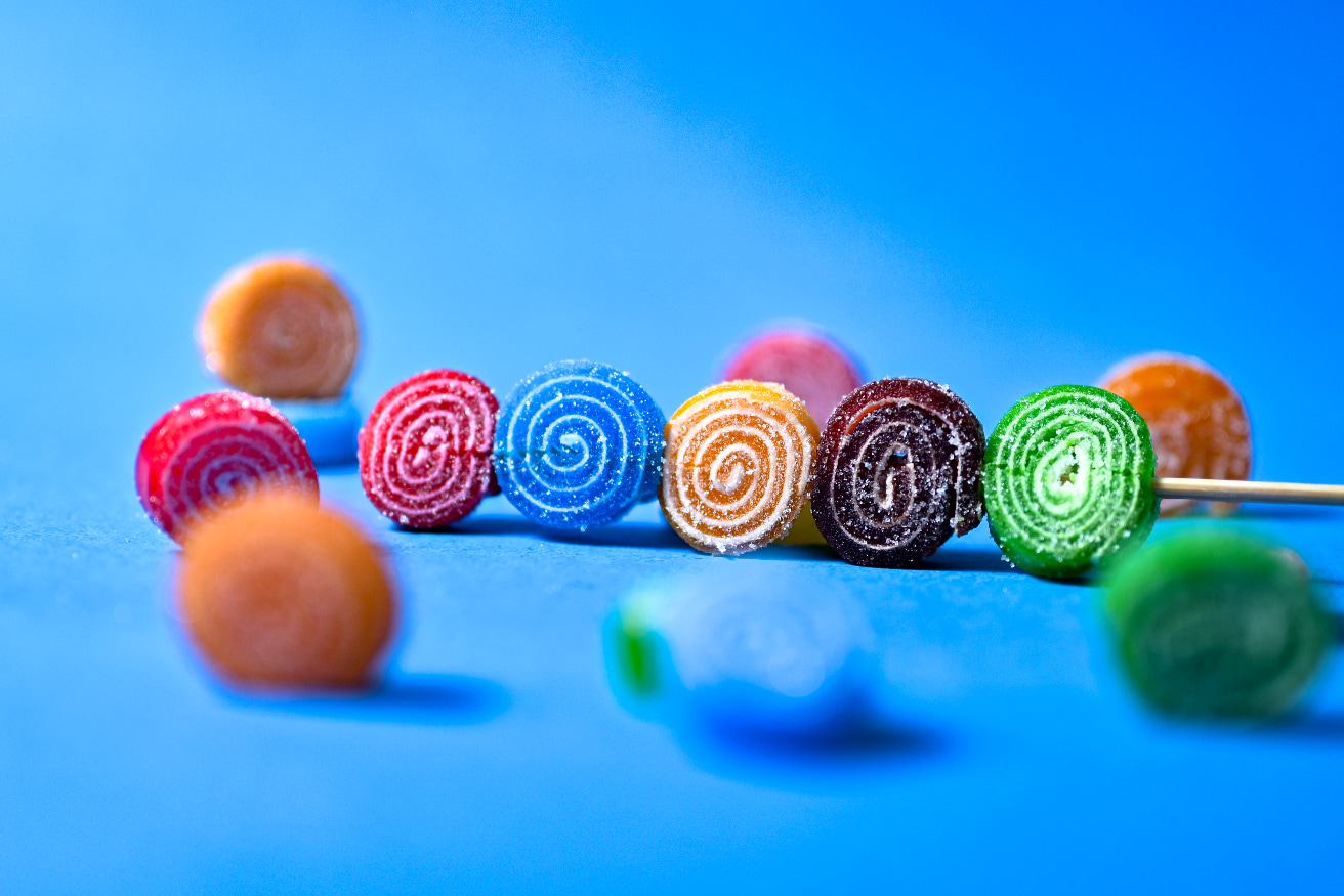 Candies on a plate